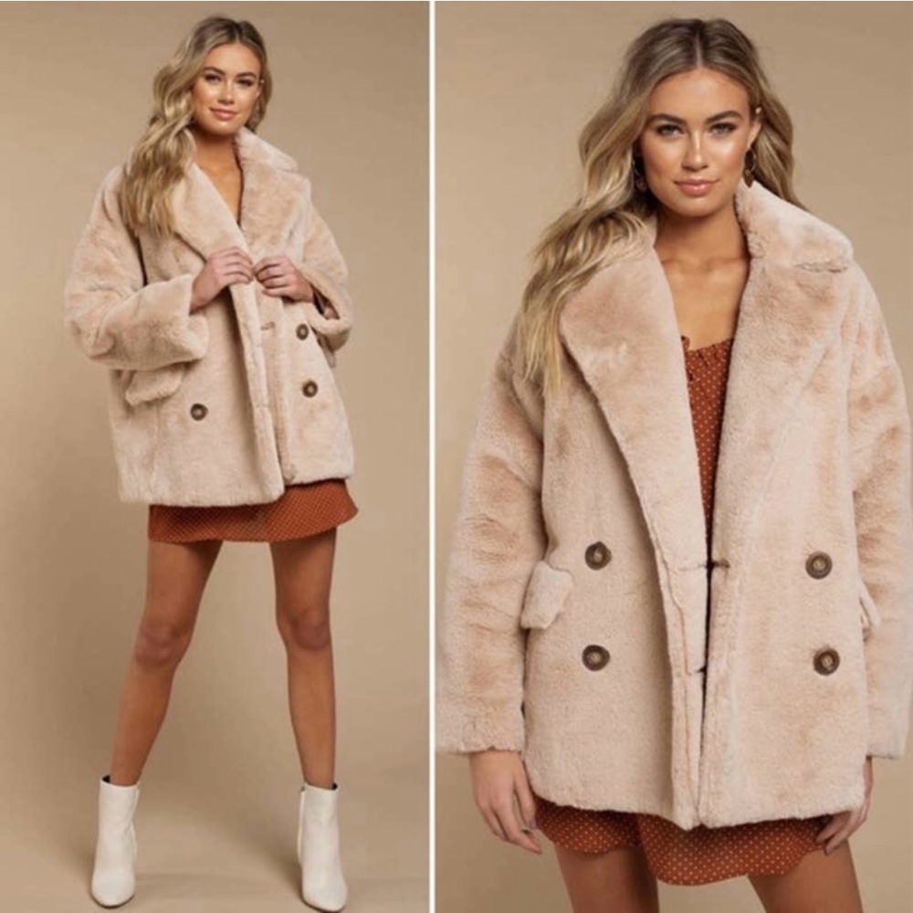 Free people faux fur jacket - Picture 1 of 13